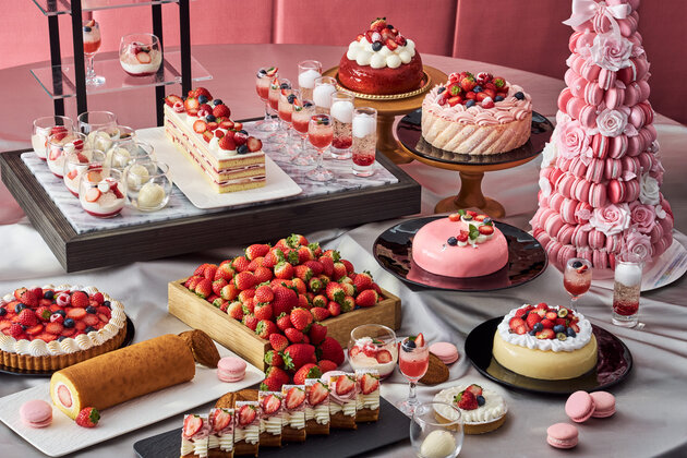 ヒルトン横浜　Allday Dining Parade『いちごのスイーツビュッフェ』